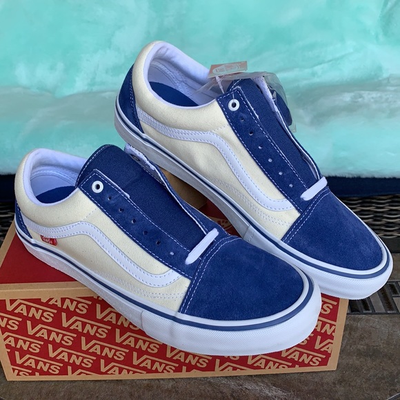 VANS OLD SKOOL PRO SLY NAVY/CLASSIC WHITE MENS - Picture 8 of 15